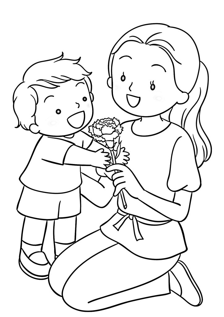 Free Mother's Day Coloring Pages