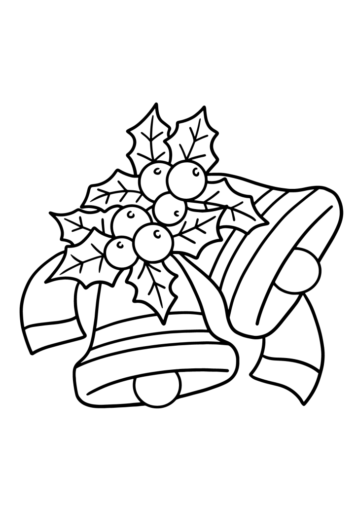 Free Printable Christmas Bell Coloring Pages