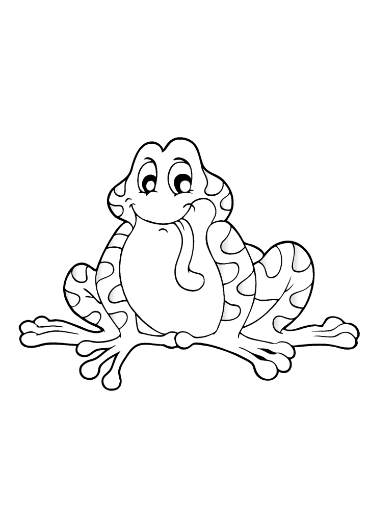 Frog Animal Coloring page