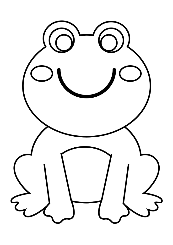 Frog Outline Coloring Pages