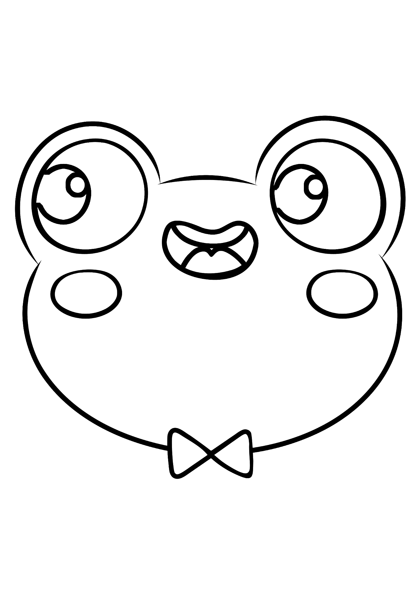 Frog Smile Coloring Pages