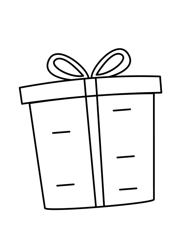 Gift Boxes Coloring Page Printable