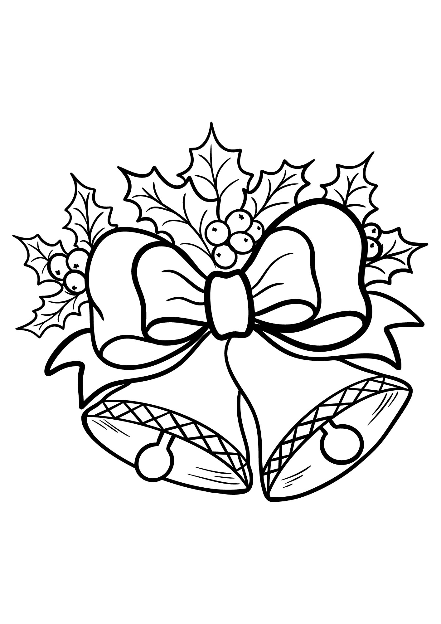Image Of Christmas Bell Coloring Pages