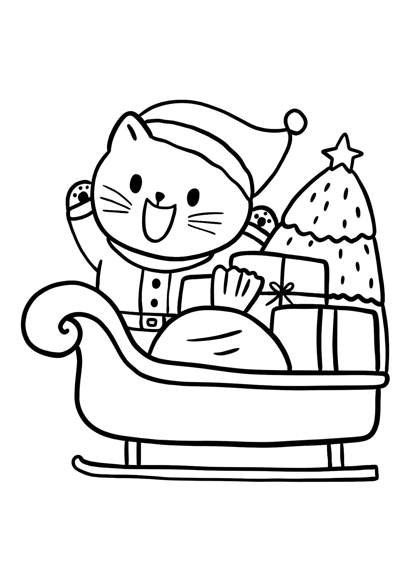 Image Of Christmas Tree Coloring Pages