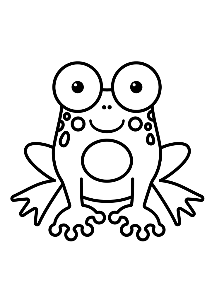 Image Of Frog Coloring Page