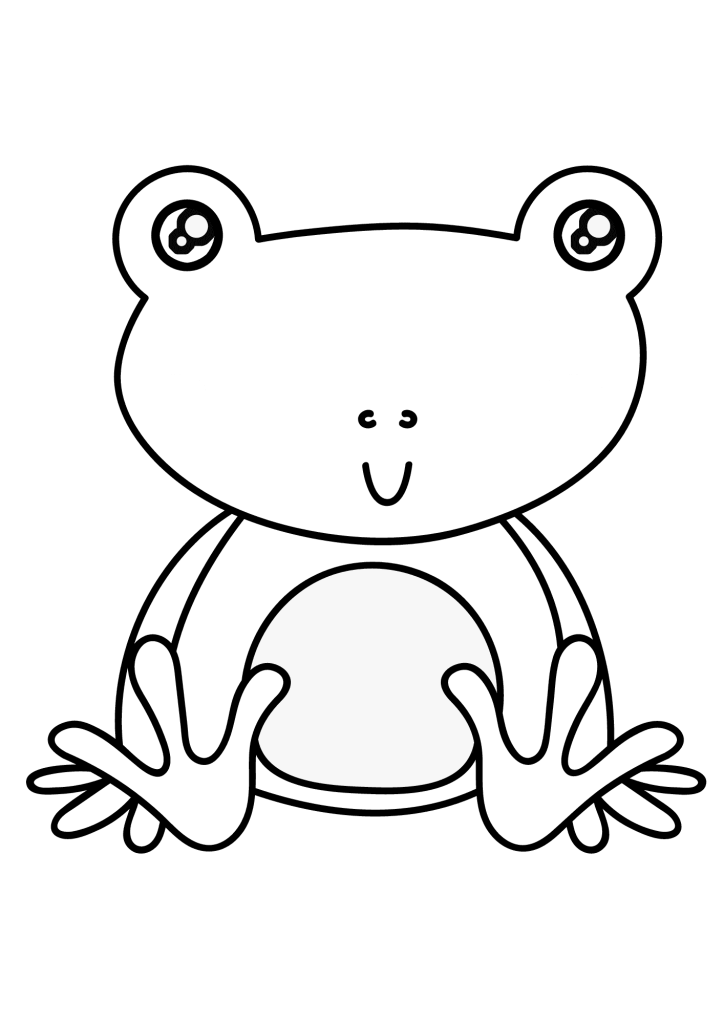 Lovely Frog Coloring Pages