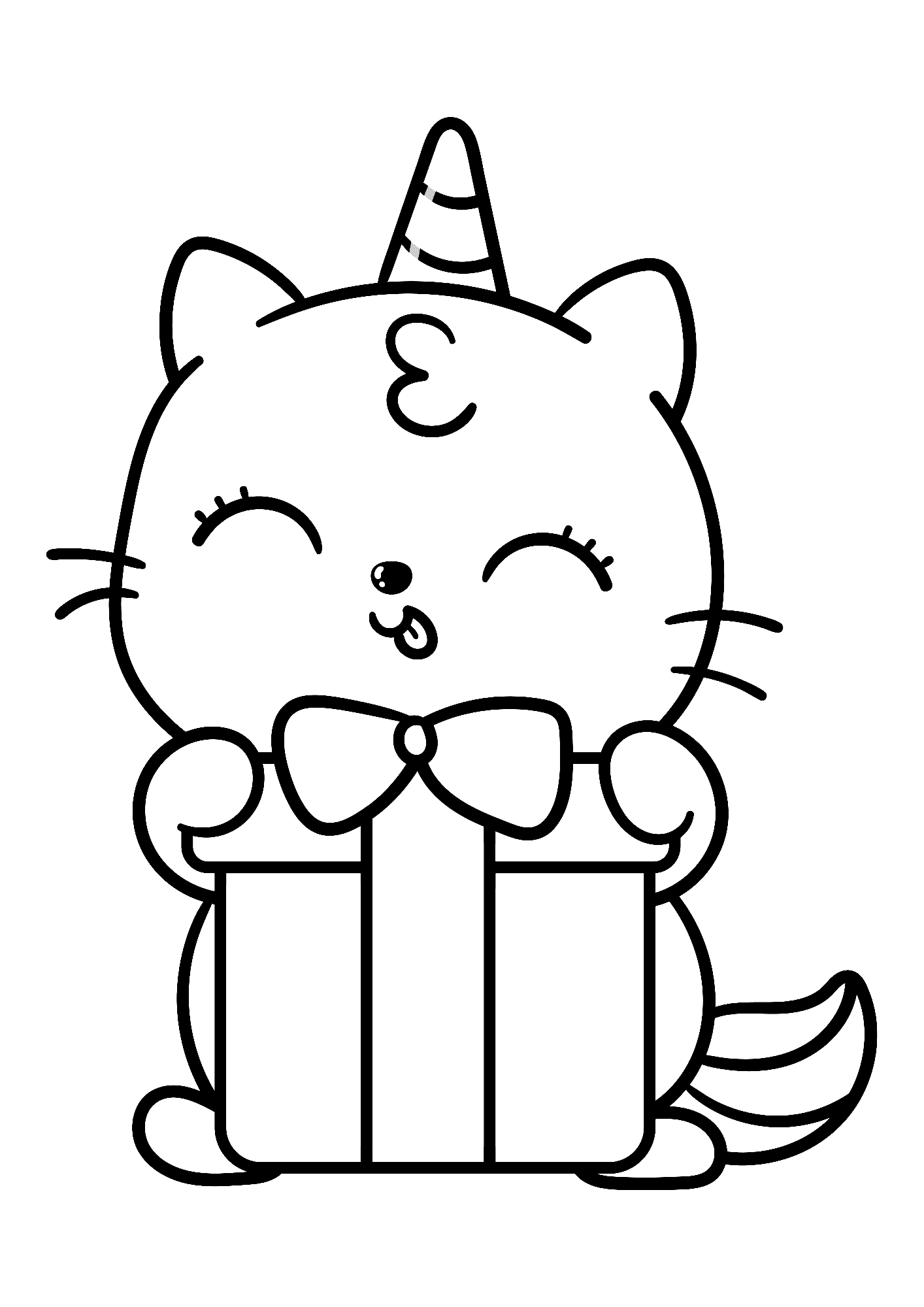 Lovely Happy Birthday For Kids Coloring Page
