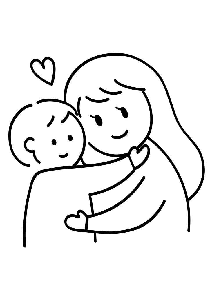 Lovely Mother's Day Coloring Pages