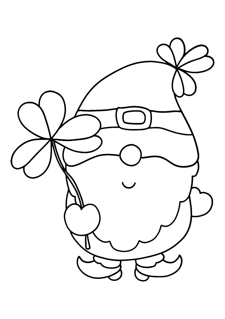 Lovely St Patrick's Day Coloring Page