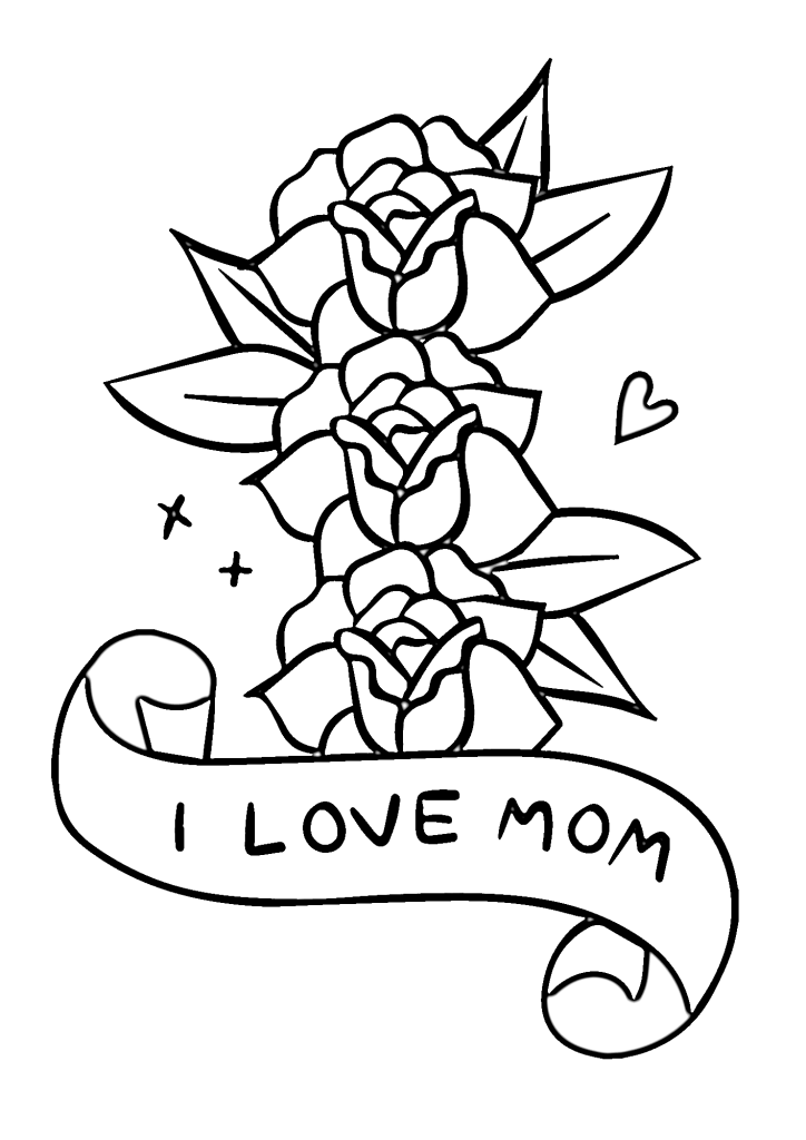 Mother's Day Painting Coloring Pages