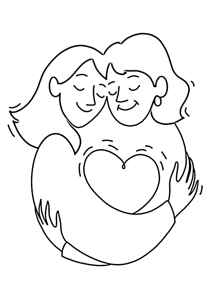 Mother's Day Painting Free Coloring Pages