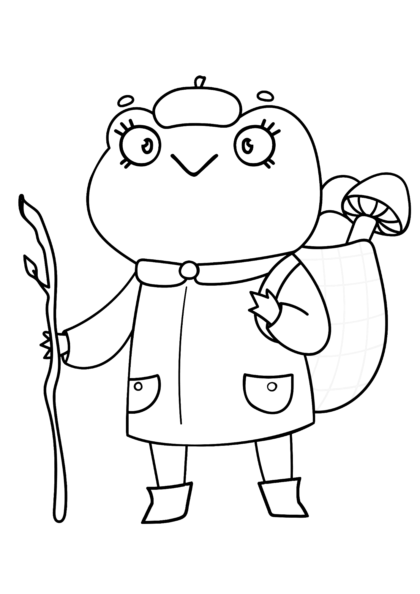 Preschool Frog Coloring Pages