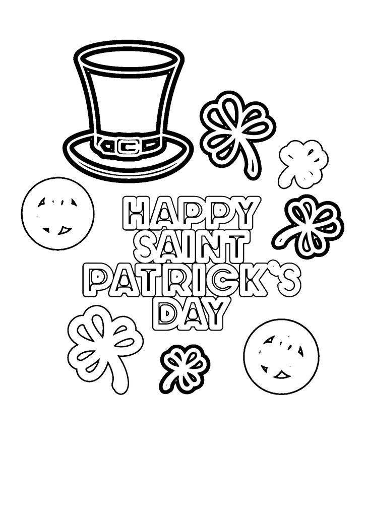 Preschool St Patrick's Day Coloring Pages