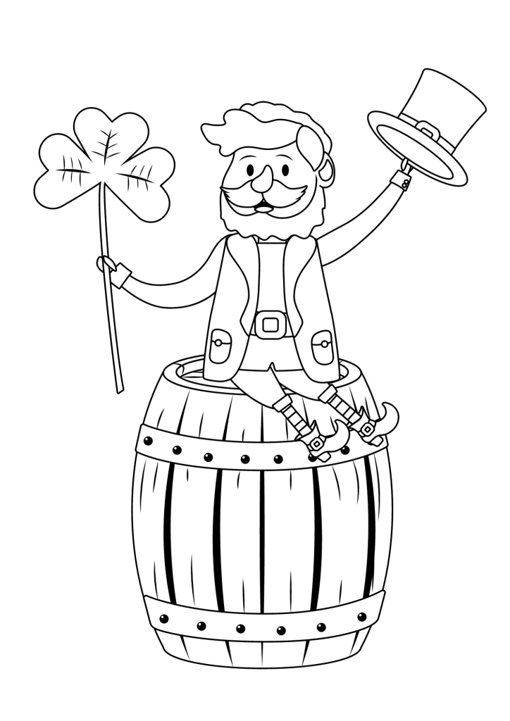 Pretty St Patrick's Day Coloring Pages