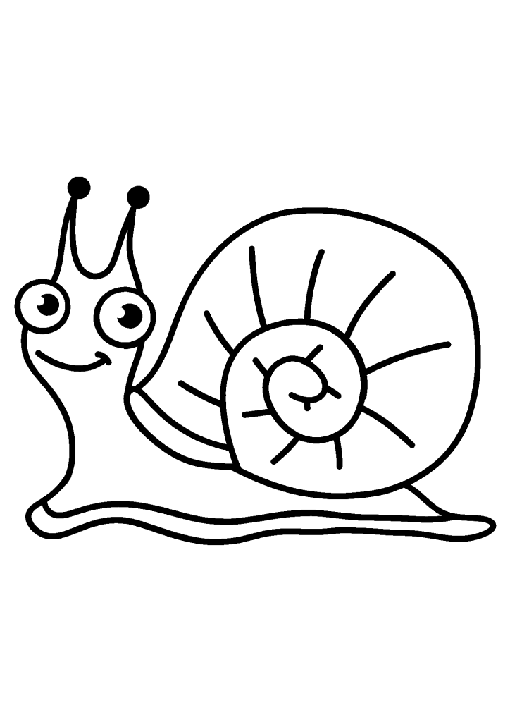 Snail To Print Coloring Page