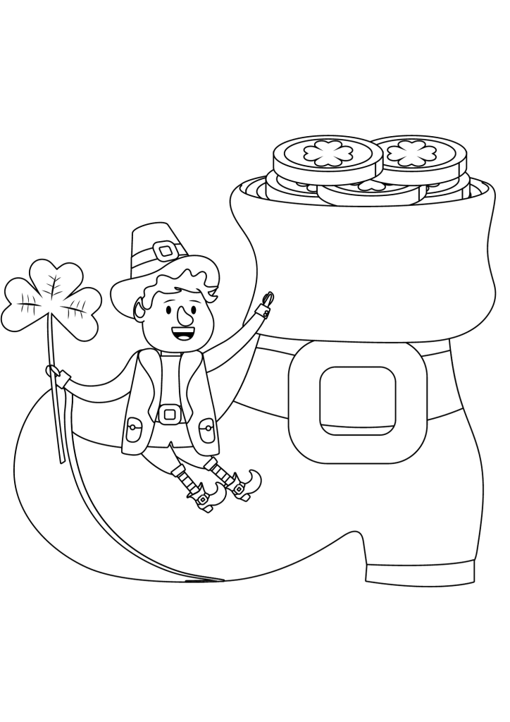 St Patrick's Day Drawing For Kids Coloring Pages