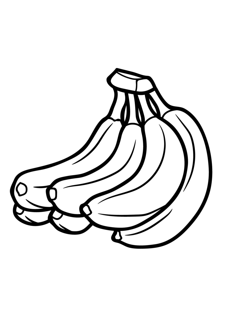 Bananas For Children Coloring Pages