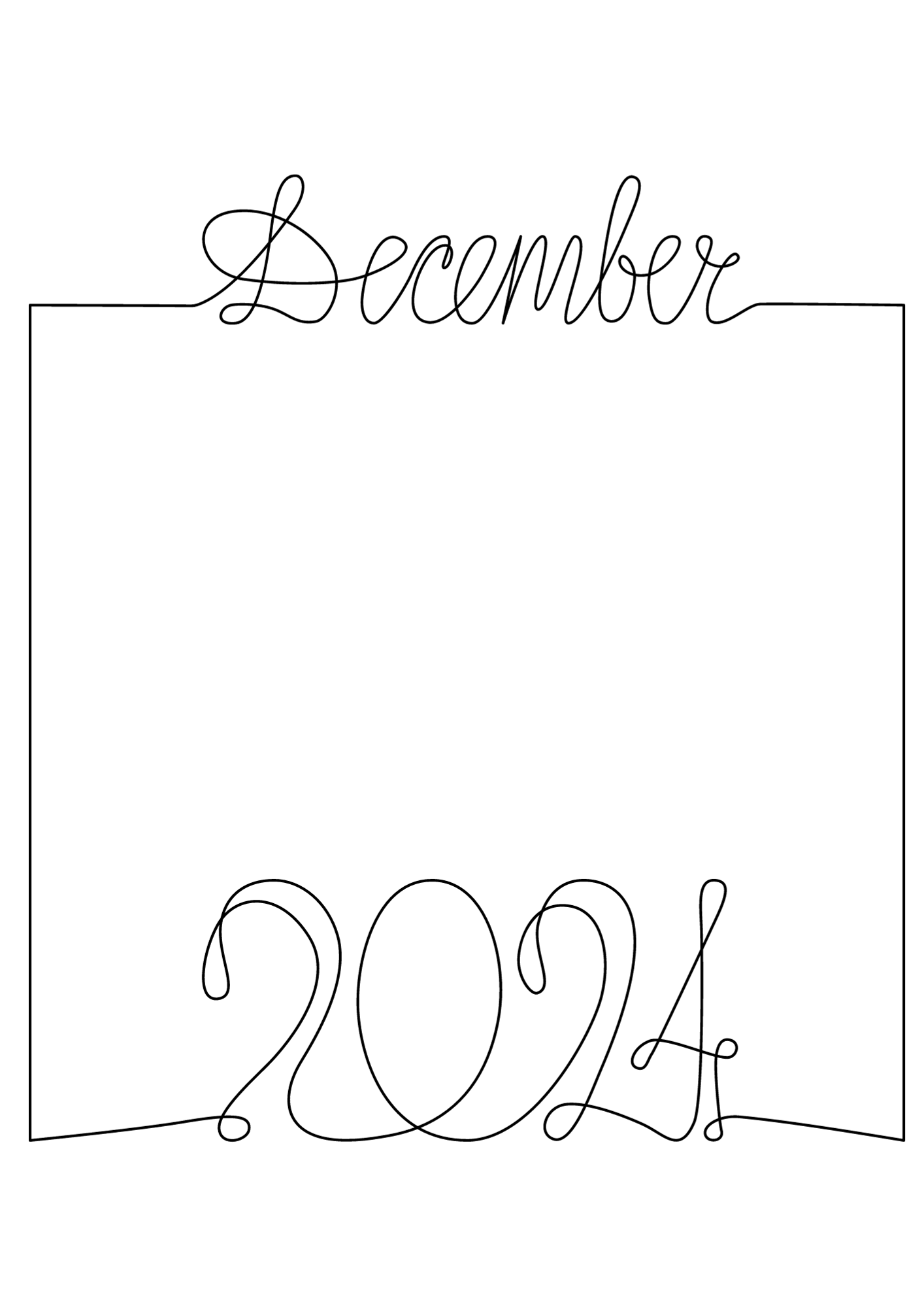 Calendar 2024 For Children Coloring Pages