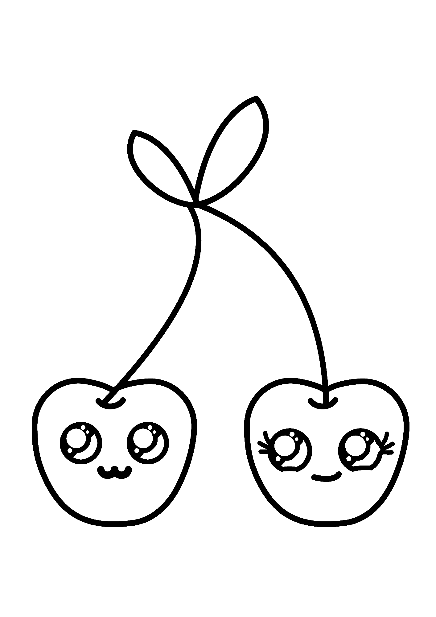 Cherries For Children Coloring Pages