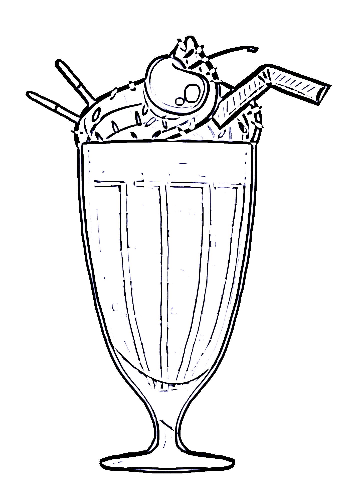 Cherry Cream Coloring Pages