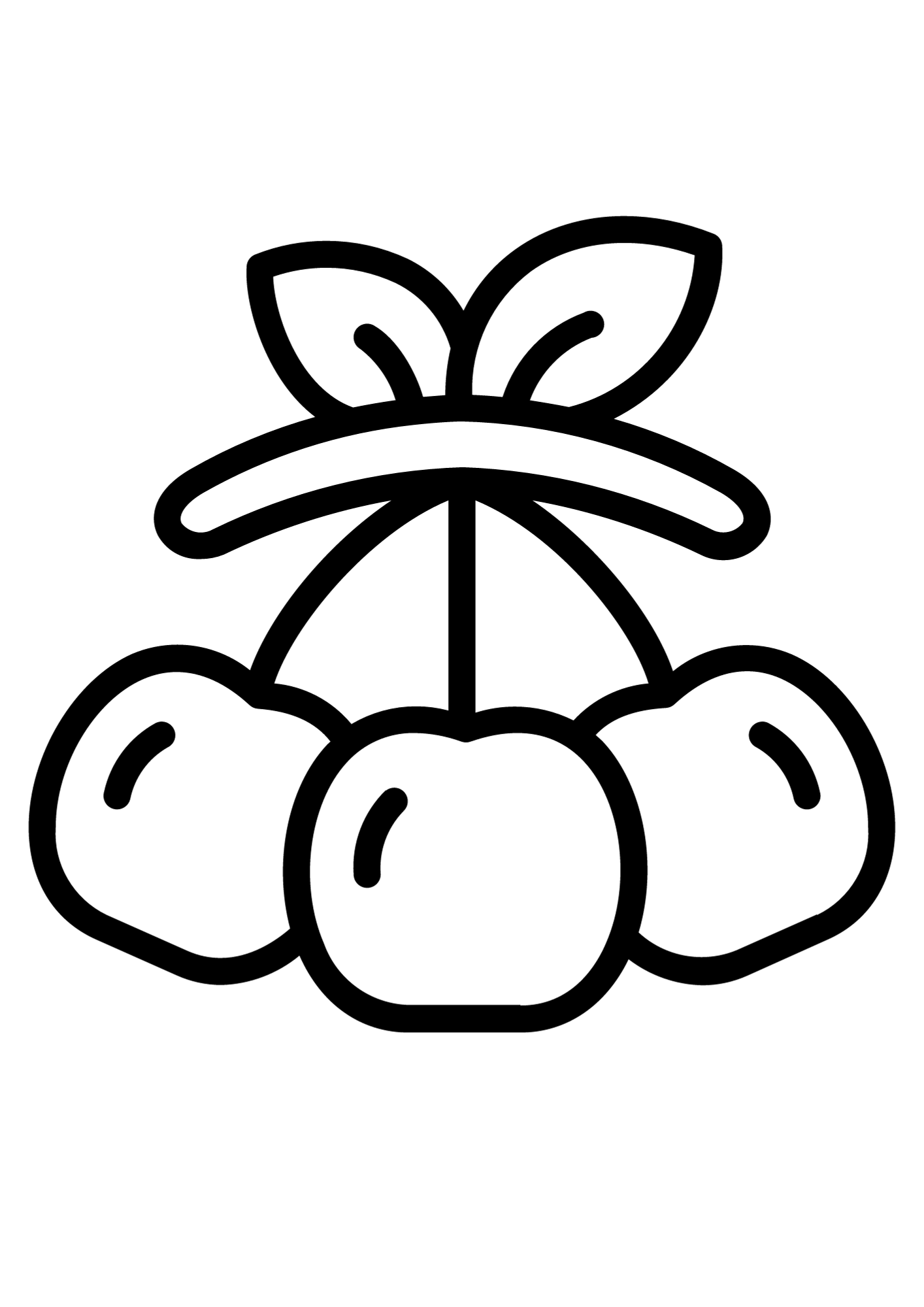 Cherry For Children Image Coloring Pages