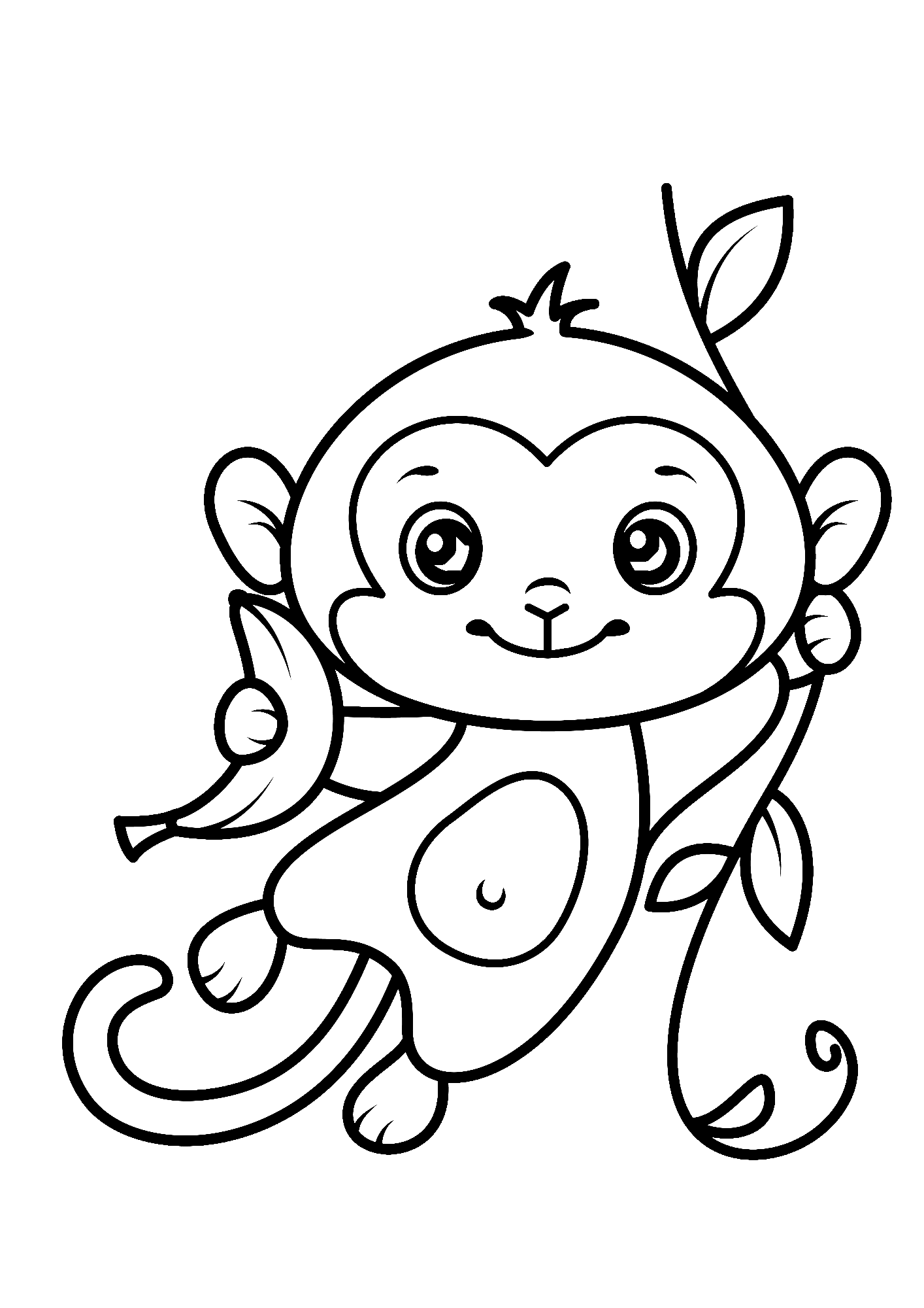 Fruit Bananas Coloring Pages