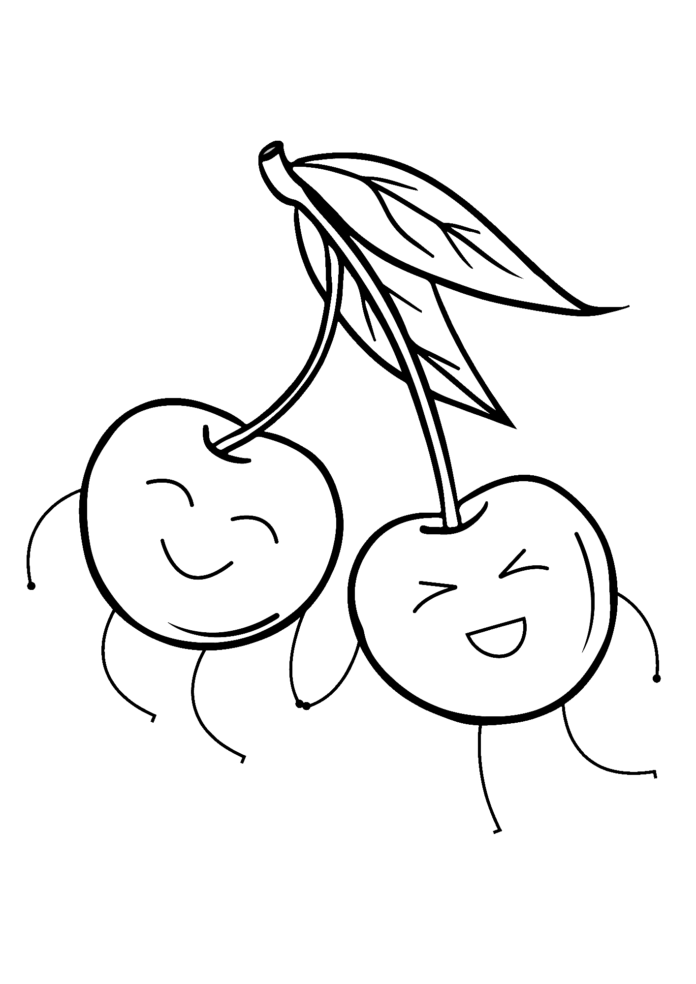 Image Of Cherry Coloring Pages
