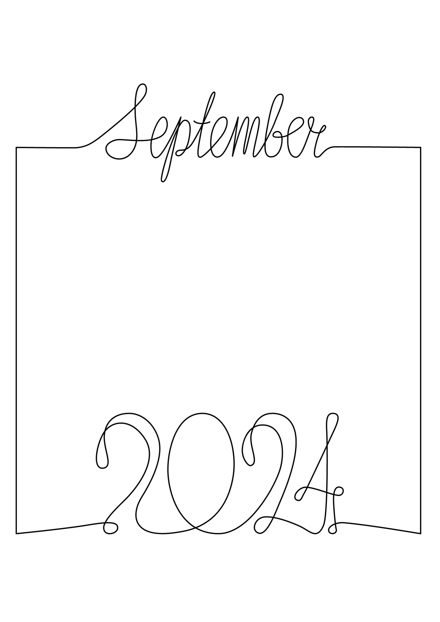 Image Of Calendar 2024 Printable Coloring Page