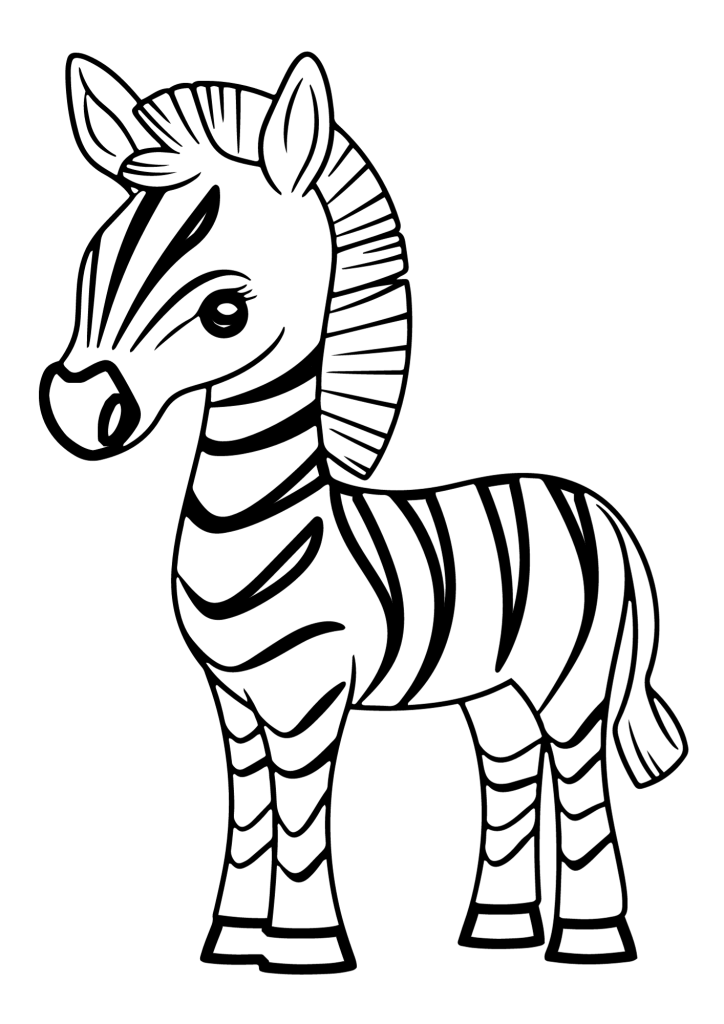 Zebra Printable Coloring Pages
