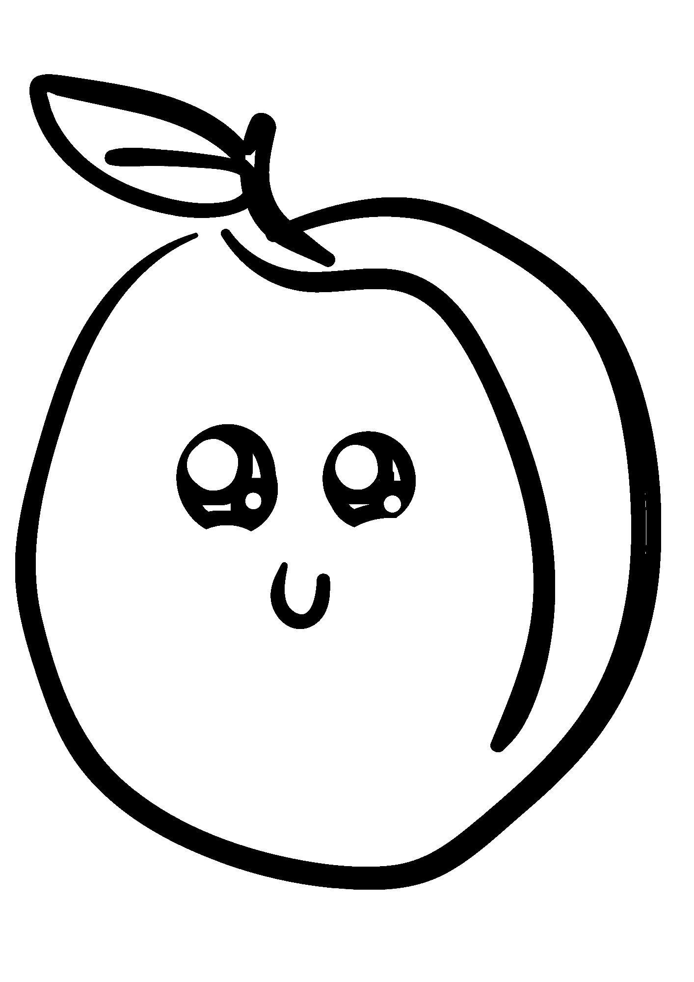 Apricot For Children Printable Coloring Pages