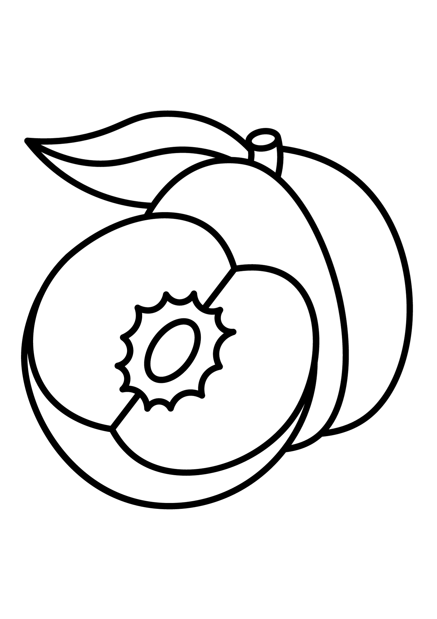 Apricot Picture Coloring Page