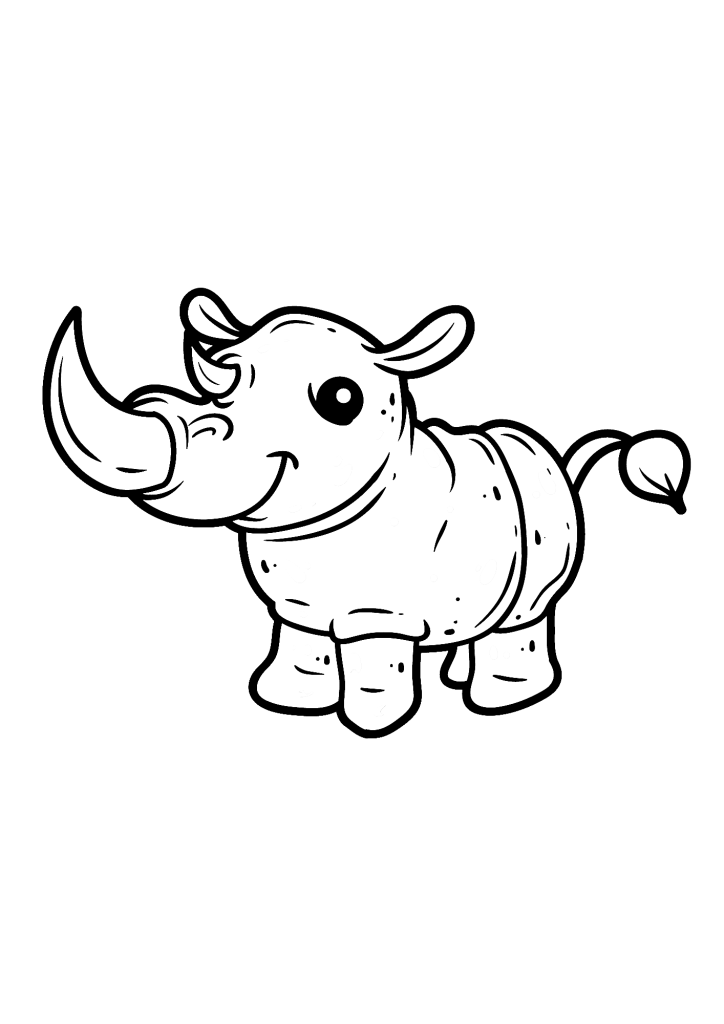 Art Rhino Coloring pages
