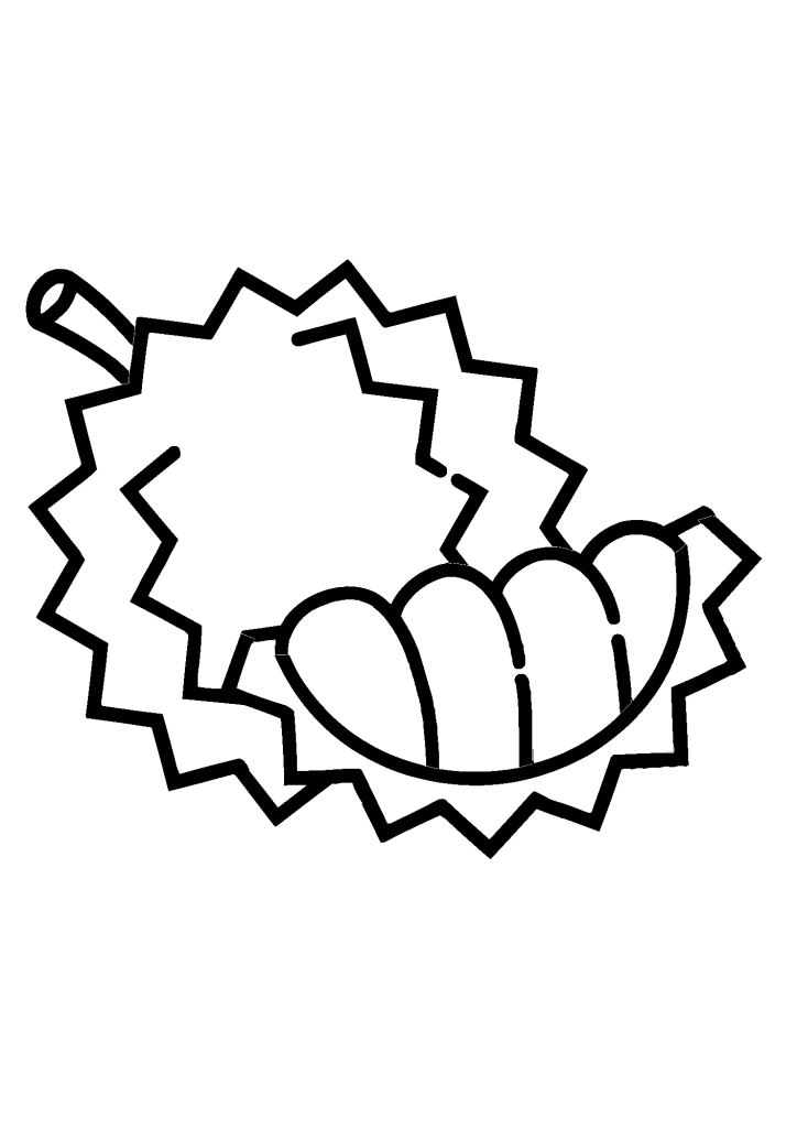 Free Durian Coloring Pages