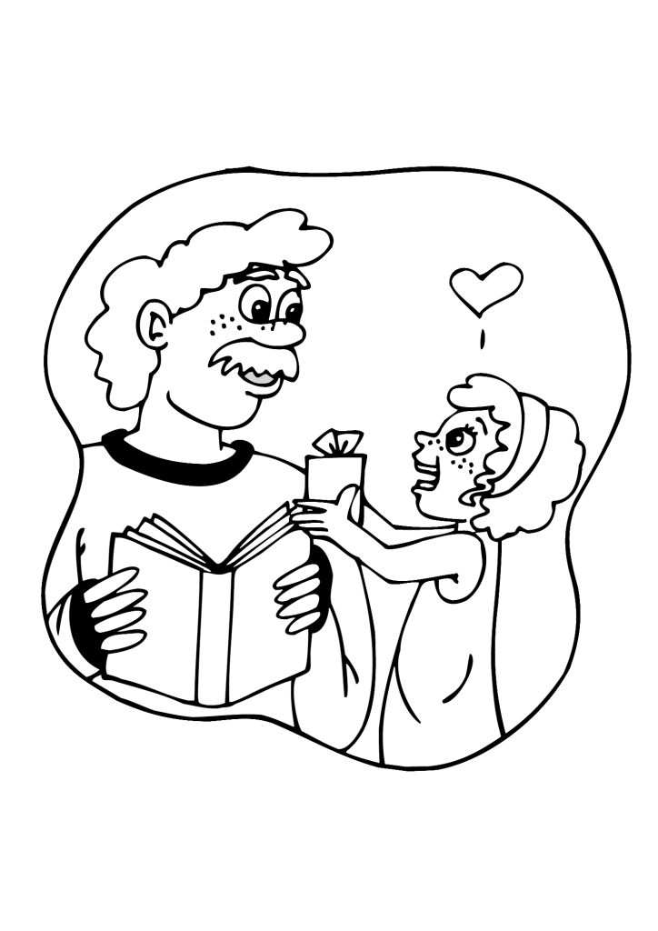 Happy Birthday To Dad Coloring Pages