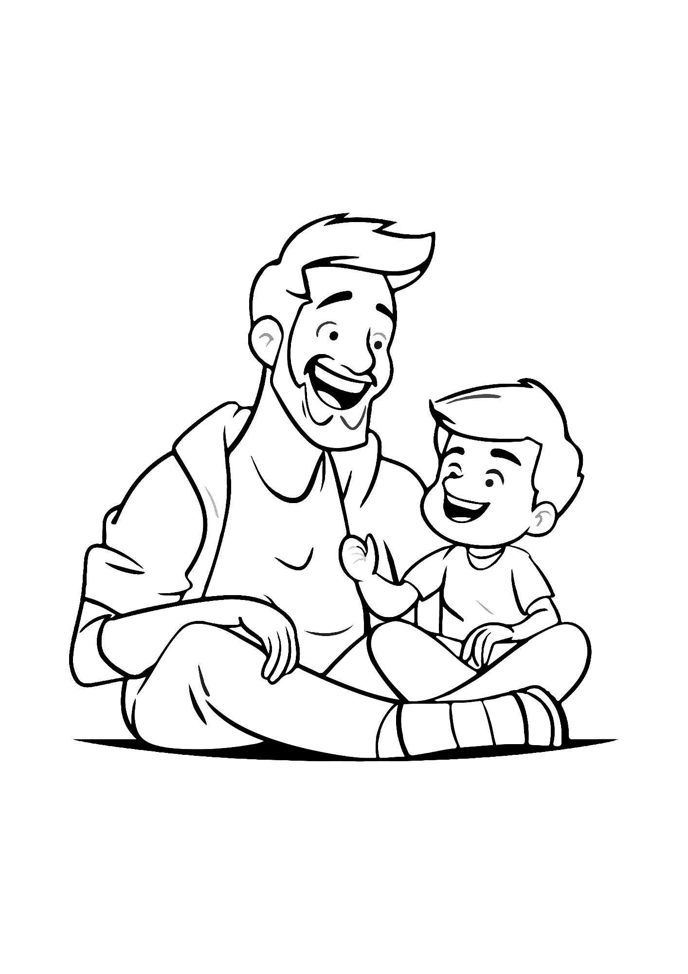 Happy Birthday To Dad Free Coloring Pages