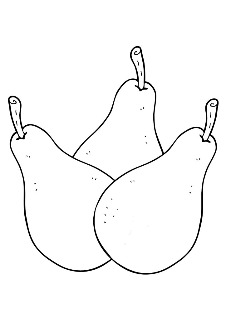 Free Printable Pears Coloring Pages