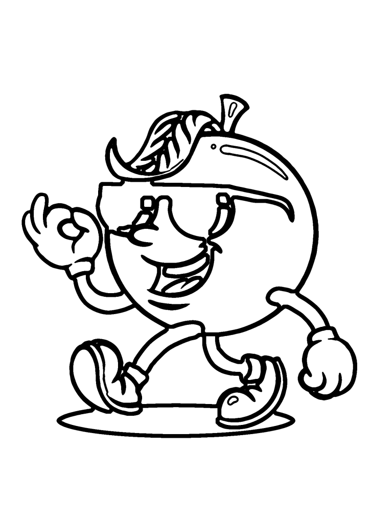 Grapes Free Image Coloring Pages