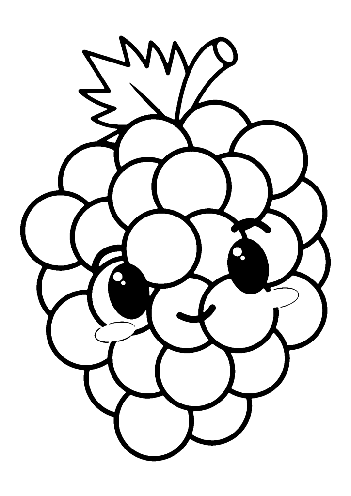 Grapes With Love Coloring Pages