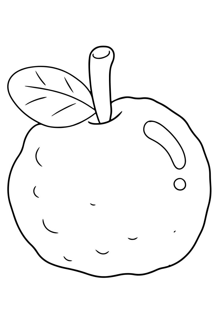 Guavas Drawing Coloring Pages