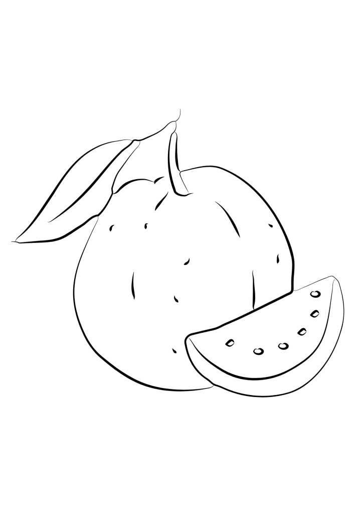 Guavas Image Coloring Pages