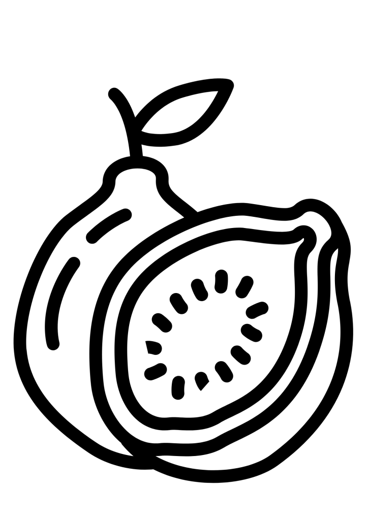 Guavas Printable Coloring Pages