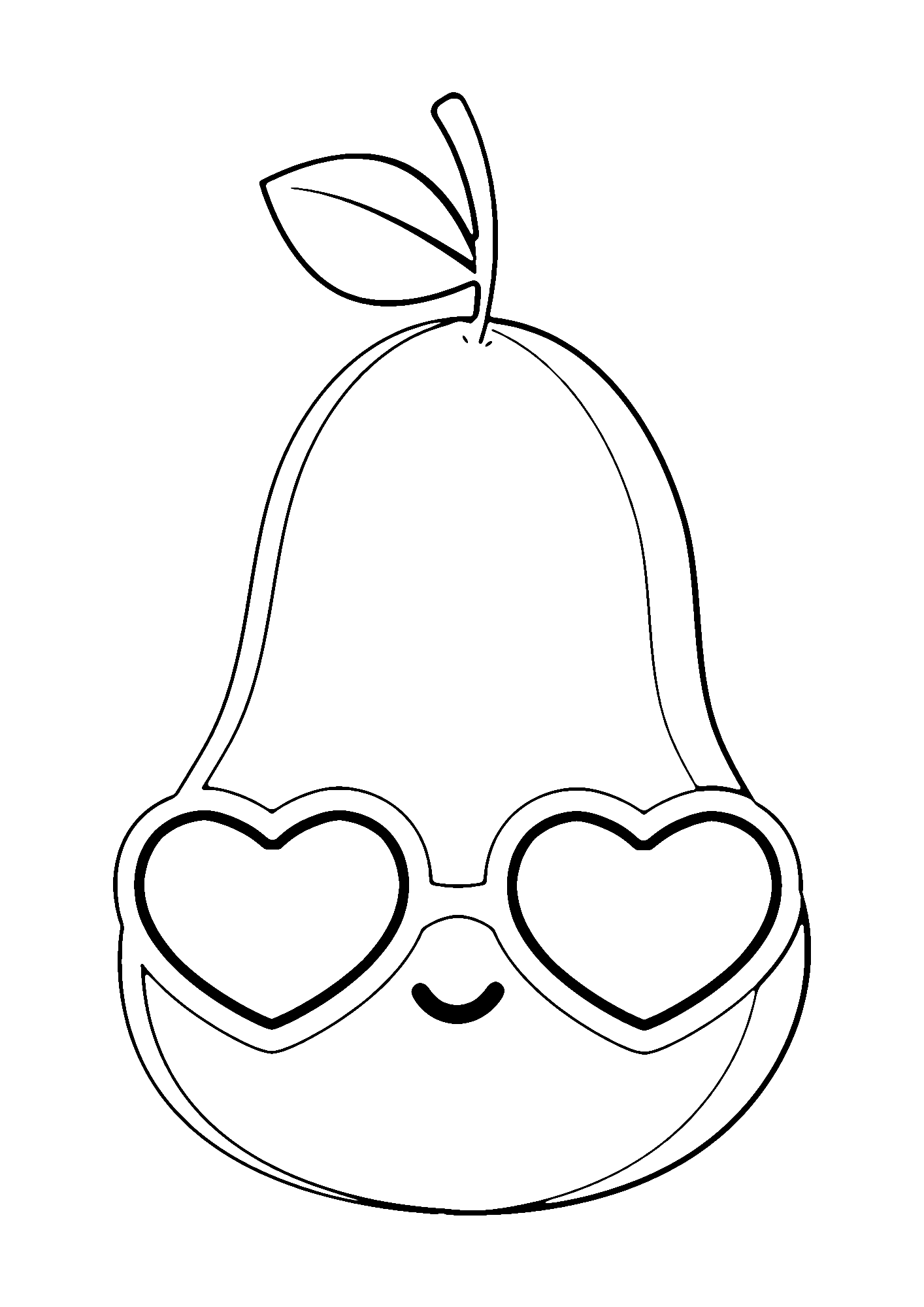 Pear Painting For Kids Coloring Pages