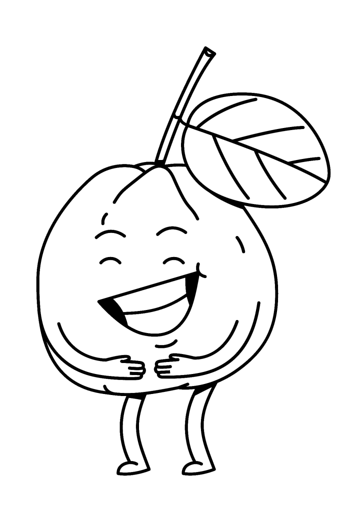 Cute Guavas Coloring Pages