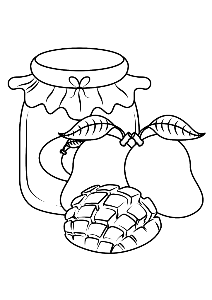 Mango Fruit Printable For Kids Coloring Pages