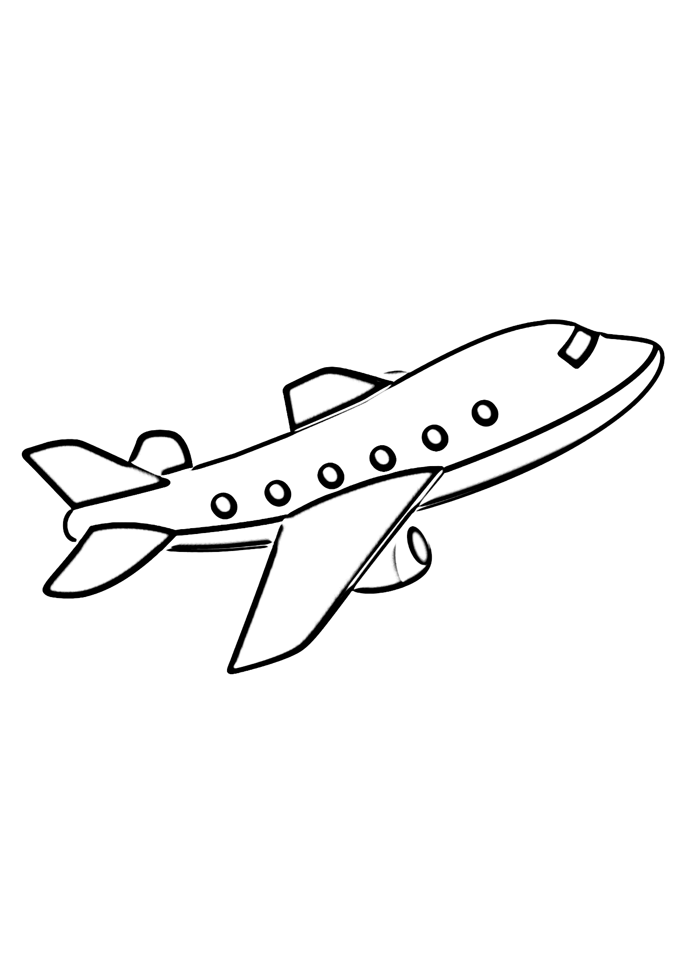 Airplane For Kids Coloring Pages
