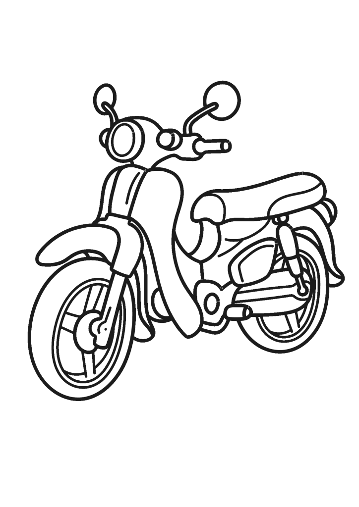 Classic Motorcycle Coloring pages