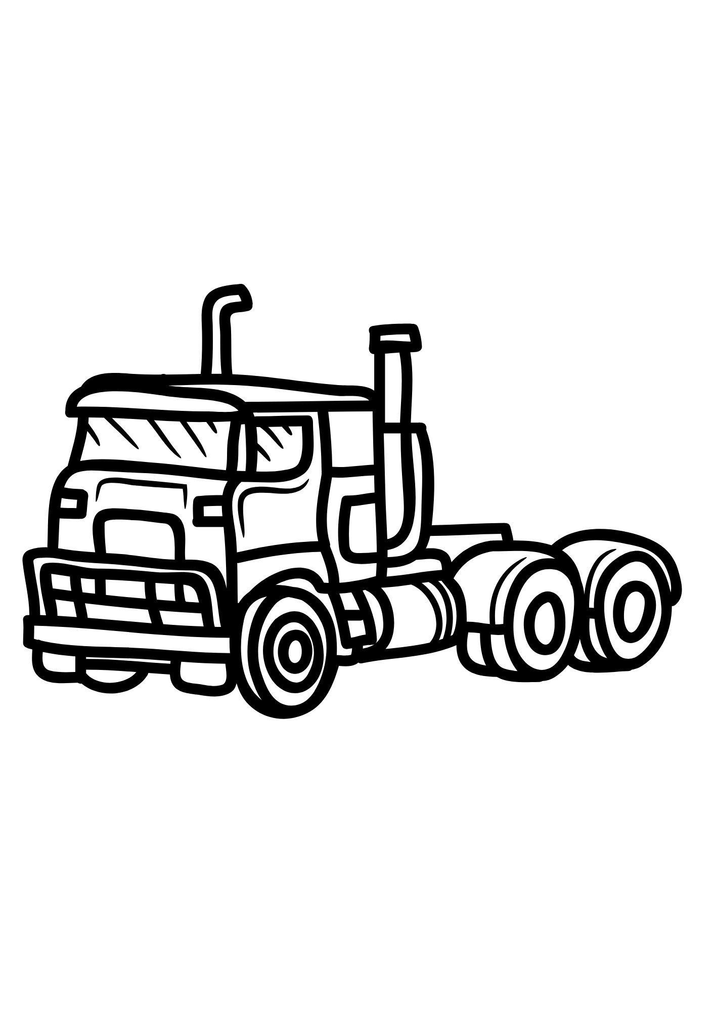 Dump Truck For Kids Coloring Pages