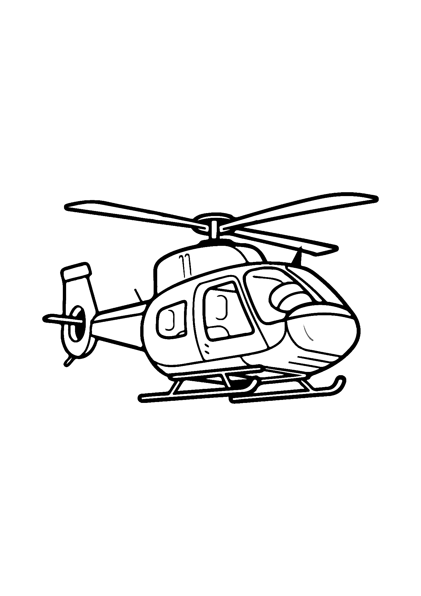Helicopter Painting Coloring Pages