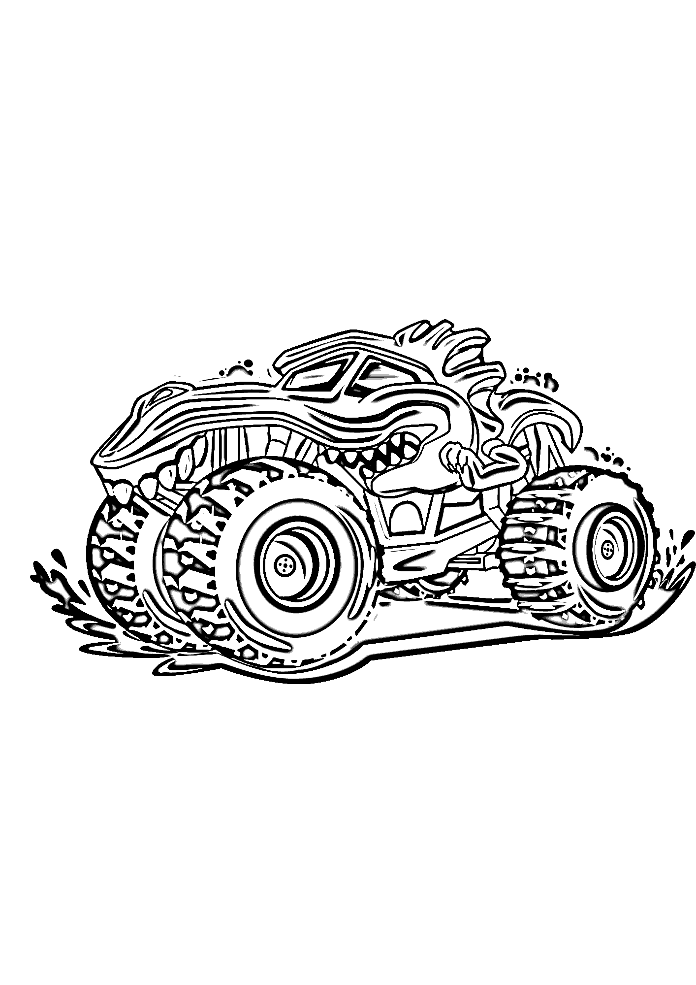 Monster Truck Image Coloring pages