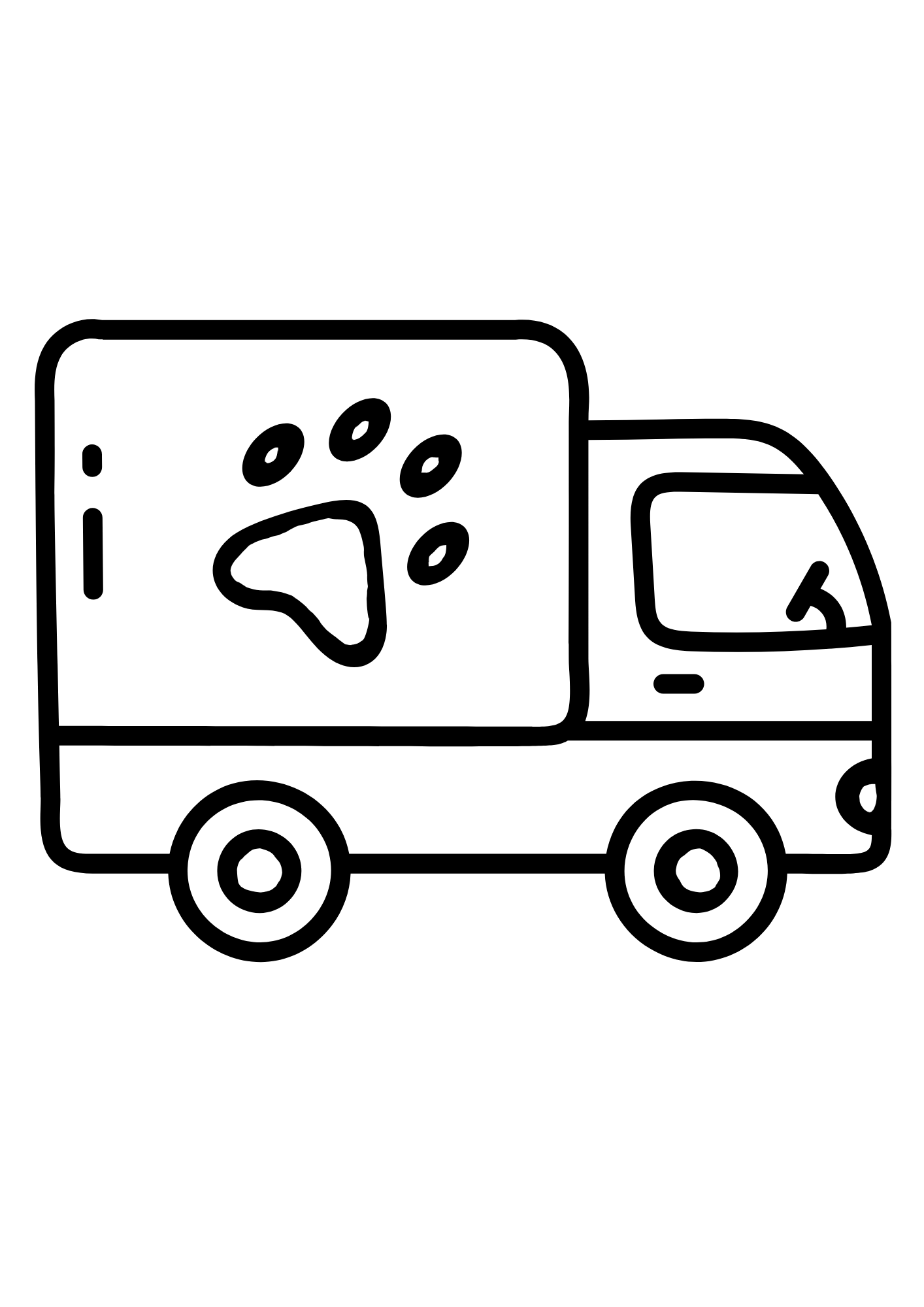 Pet Truck Coloring Pages